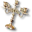 Gold candelabrum