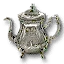 Silver teapot
