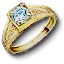 Gold diamond ring