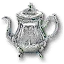 Silver teapot