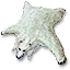 White bear hide