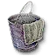 Bucket and rag