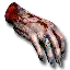 Unusual severed hand