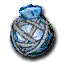 Blue paint ball