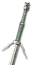Ursine silver sword - enhanced