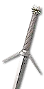 Feline silver sword