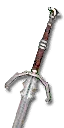 Legendary Manticore silver sword