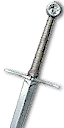 Feline steel sword